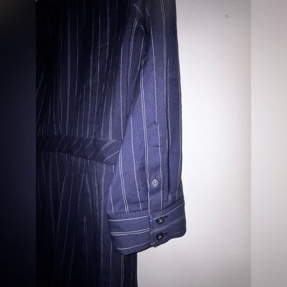 Banana Republic Navy and White Striped Dress - Picture 7 of 9